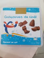 Mängden socker i guimauves enrobées de chocolat au lait