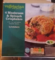 Mängden socker i Mushroom and spinach crispbakes
