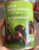 Mängden socker i Pittied black cherries on light syrup