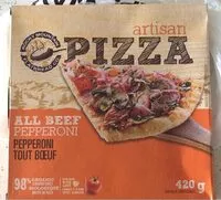 Mängden socker i Artisan Pizza All Beef Pepperoni
