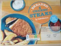 Mängden socker i Breaded chicken steaks