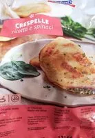 Mängden socker i Crespelle ricotta e spinaci