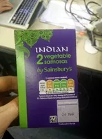 Mängden socker i 2 vegetable samosas