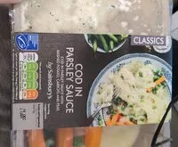 Mängden socker i Cod in parsley sauce