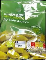 Mängden socker i Pitted Green Olives with mixed herbs