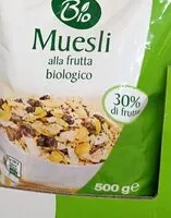 Mängden socker i Muesli alla frutta biologico