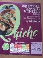 Mängden socker i Broccoli, tomato and cheese quiche