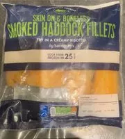 Mängden socker i Skin on & boneless smoked haddock fillets