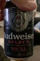 Mängden socker i Budweiser select