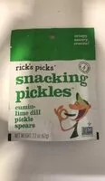 Mängden socker i Rick's picks snacking cumin lime dill pickle spears