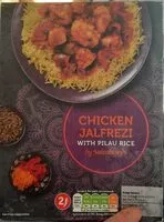 Mängden socker i Chicken jalfrezi with pilau rice