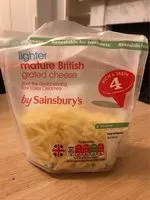 Mängden socker i Lighter Grated Mature British Cheese