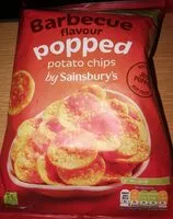 Mängden socker i Barbecue flavour popped potato chips