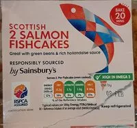 Mängden socker i Scottish 2 salmon fishcakes