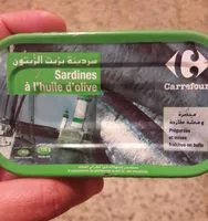 Mängden socker i sardines à l'huile d'olive