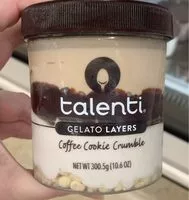 Mängden socker i Coffee cookie crumble gelato layers