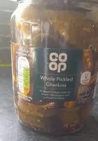Mängden socker i Whole pickled gherkins