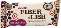 Mängden socker i Nugo fiber dlish cinnamon raisin