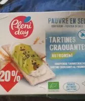 Mängden socker i Tartines craquantes au froment