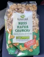 Mängden socker i Nuss hafer crinchy