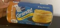 Mängden socker i Grands Flaky Layers Honey Butter Biscuits 8ct