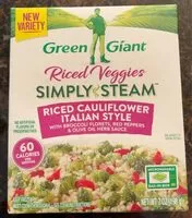 Mängden socker i Simply steam riced cauliflower italian style