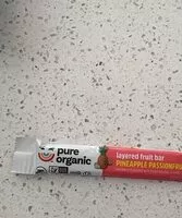 Mängden socker i Layered fruit bar, pineapple passionfruit