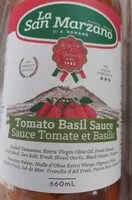 Mängden socker i Sauce tomate et basilic