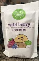 Mängden socker i Wild berry flavored muffin mix