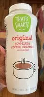 Mängden socker i Original non dairy coffee creamer
