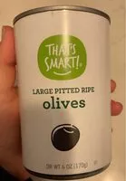 Mängden socker i large pitted ripe olives