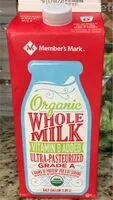 Mängden socker i Organic Whole Milk