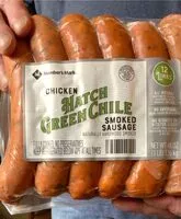 Mängden socker i Chicken Hatch Green Chile Smoked Sausage