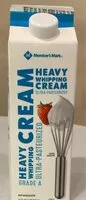 Mängden socker i Heavy Whipping Cream Ultra-Pasteurized