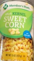 Mängden socker i Whole Kernel Sweet Corn