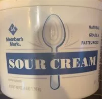 Mängden socker i Sour Cream