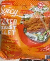 Mängden socker i Spicy chicken breast fillet with rib meat