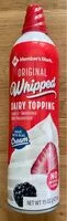 Mängden socker i Original Whipped Dairy Topping