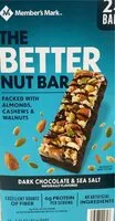 Mängden socker i The Better Nut Bar
