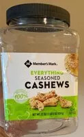 Mängden socker i Seasoned Cashews