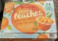 Mängden socker i Diced peached