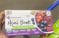 Mängden socker i Organic acai bowls