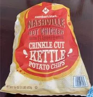 Mängden socker i Hot chicken flavored crinkle cut kettle potato chips