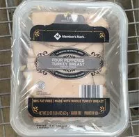 Mängden socker i four peppered turkey breast