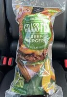 Mängden socker i Uncooked Grass-Feed Beef Burgers
