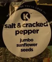 Mängden socker i Salt and ceacked pepper jumbo sunflower seeds