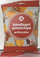 Mängden socker i Håndlaget Potetchips grillkrydder