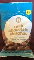 Mängden socker i milk chocolate almonds