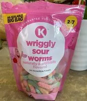 Mängden socker i Wriggly sour worms
