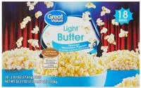 Mängden socker i Light Butter Flavored Microwave Popcorn